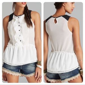 NWT! Free People Paint the Town Top